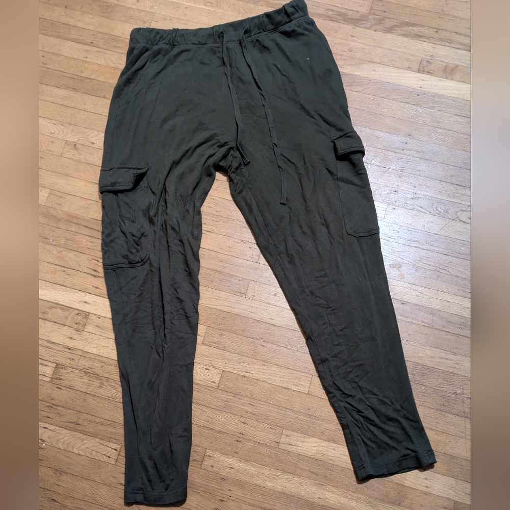 Olive Cargo Pants for Women